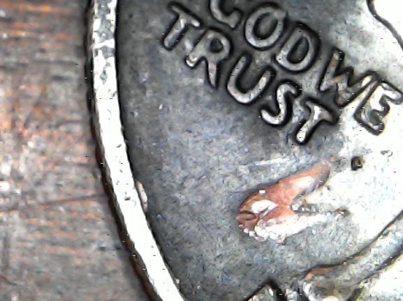 1965-Quarter-Dollar-...dark-With-Something-Inside-The-Coin?