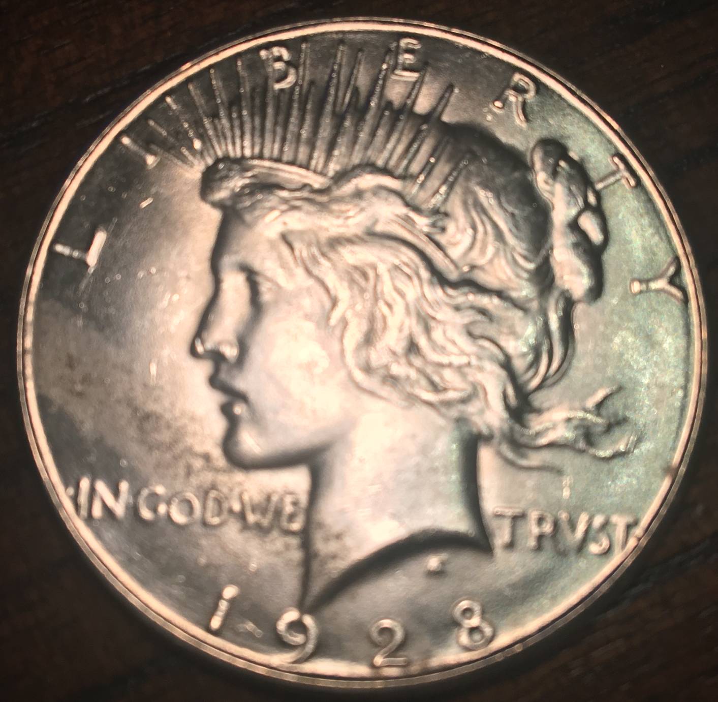 1928-S-Peace-Streak-On-Obverse
