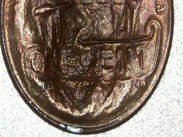 2014-D-LSC-Really-Weird-Looking-Coin,-Fire-Damage