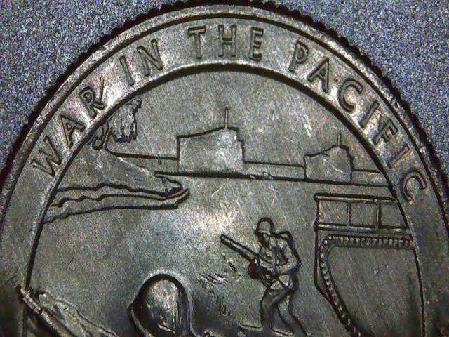 2019-D-War-In-The-Pacific-OBW-Quarters-Roller-Lines?-Die-Cracks?
