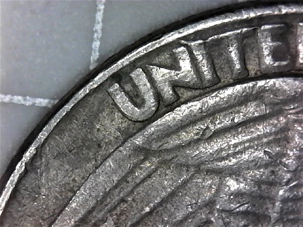 1983-P-Quarter-Several-Die-Cracks-On-Reverse