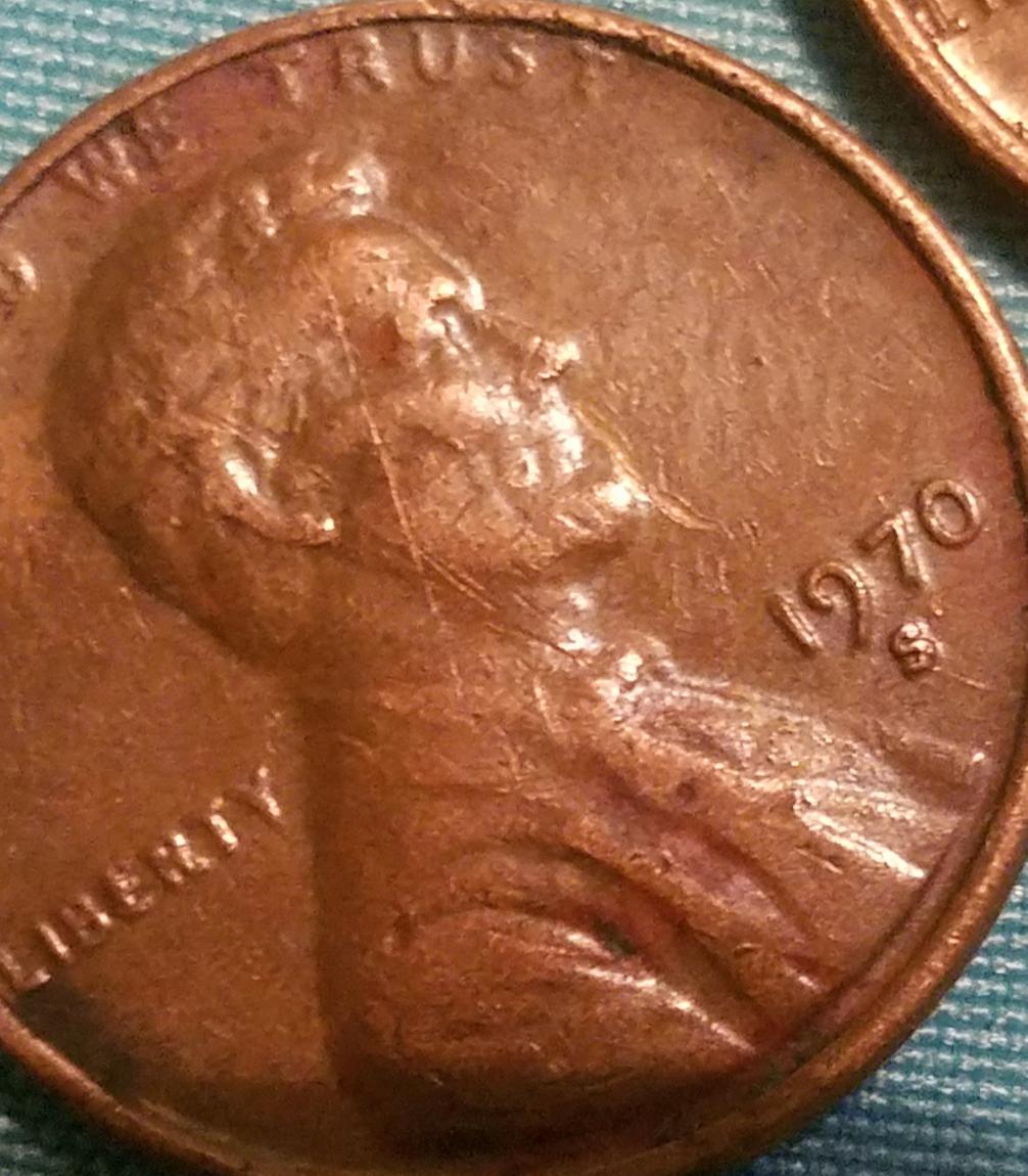Four-Lincoln-Pennies,-All-1970's-D-And-S-Mints.