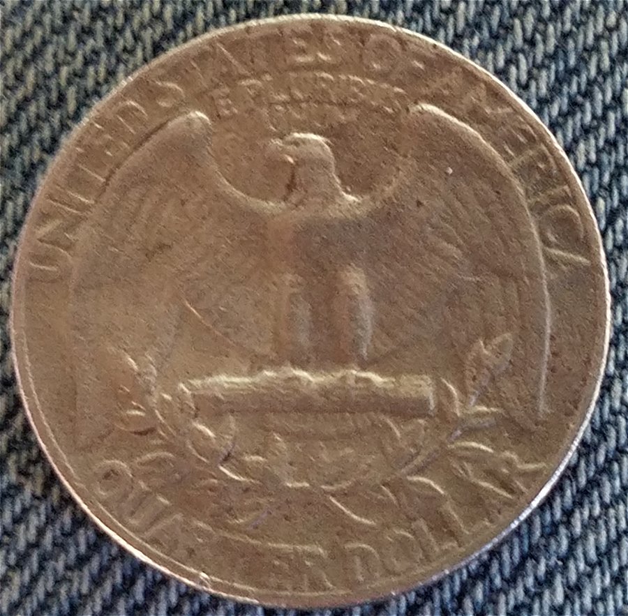 Washington-Quarter-With-Eagle-On-Both-Sides.-Not-Sure-Of-The-Year-Or-Mint.
