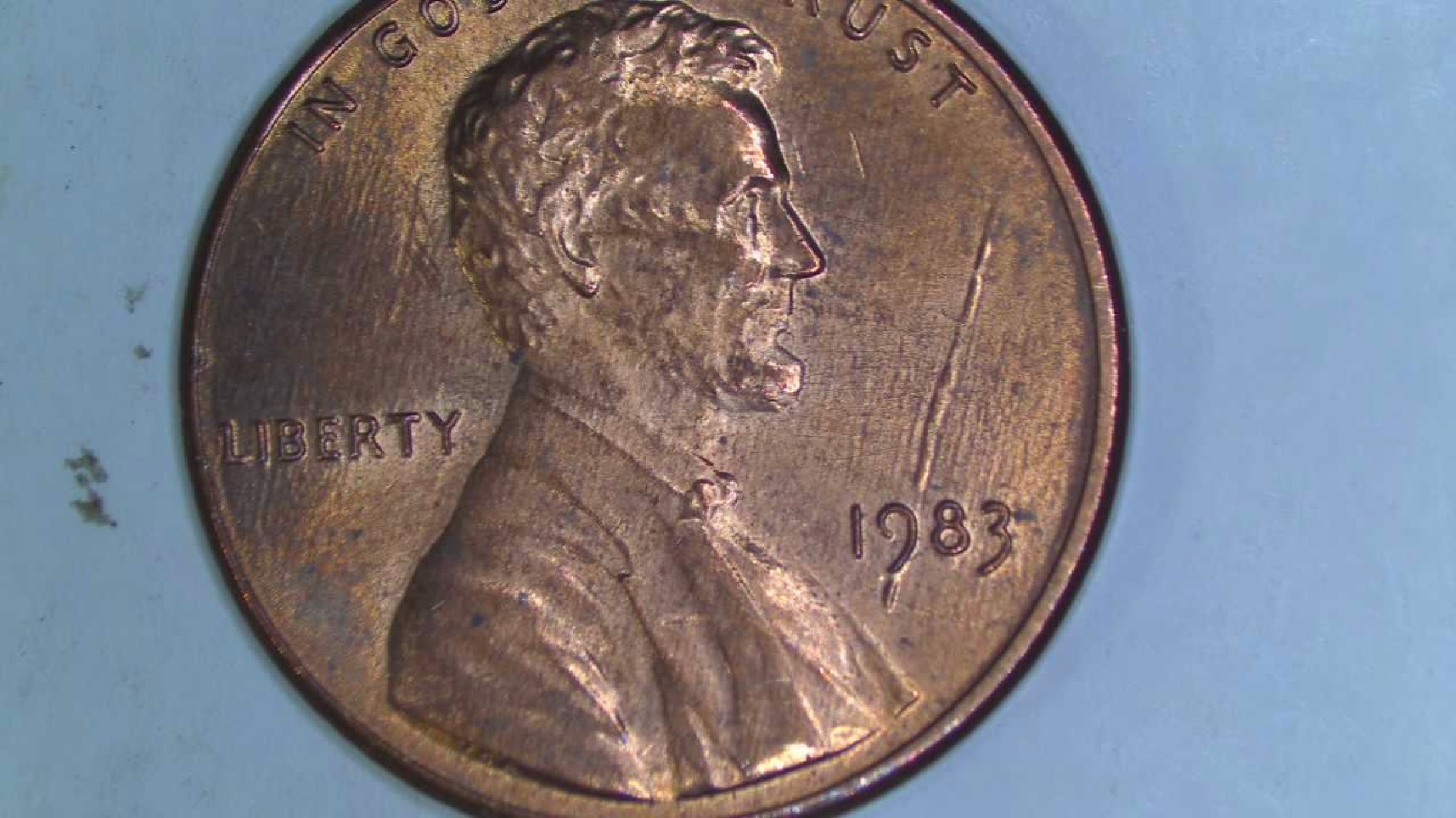 1983-P-Lincoln-Cent-Strike-Through-On-Date