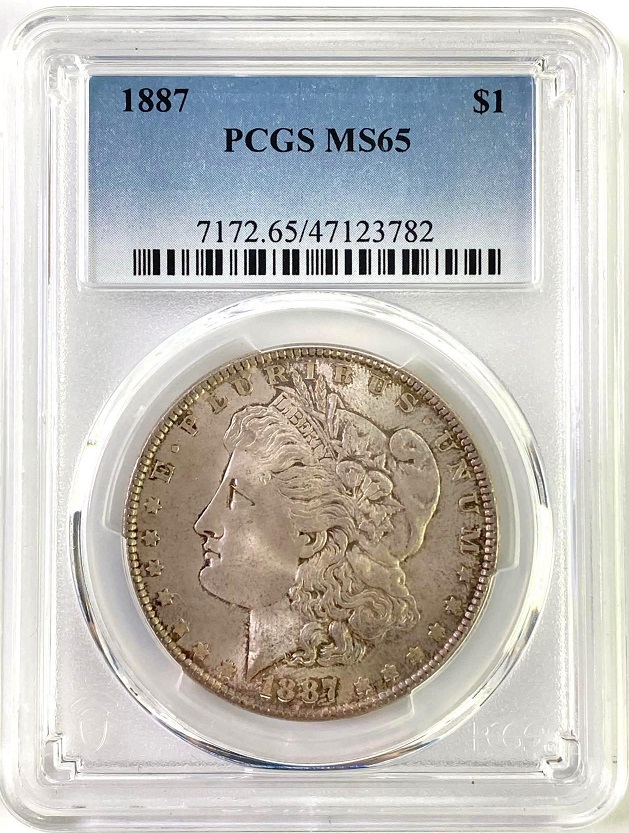 Gtg:--PCGS-1887-Morgan-Dollar