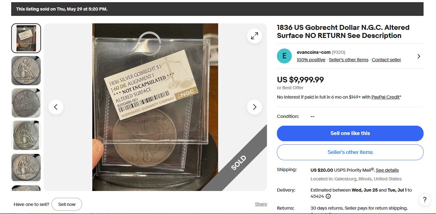Counterfeit-Detection:-1836-Gobrecht-Dollar