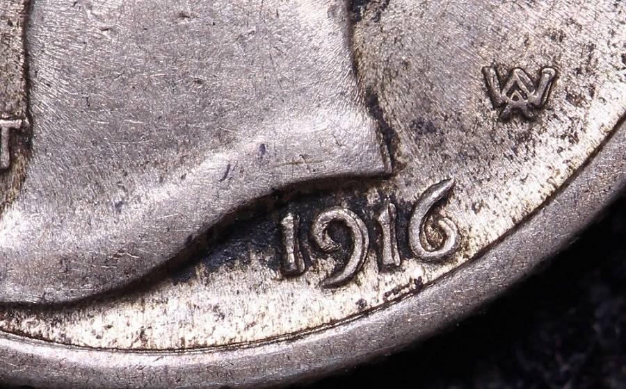 1916-FSB-Mercury-Dime-DDO-Error?--Very-Prominent.--Rare?--Comments?--Fake?
