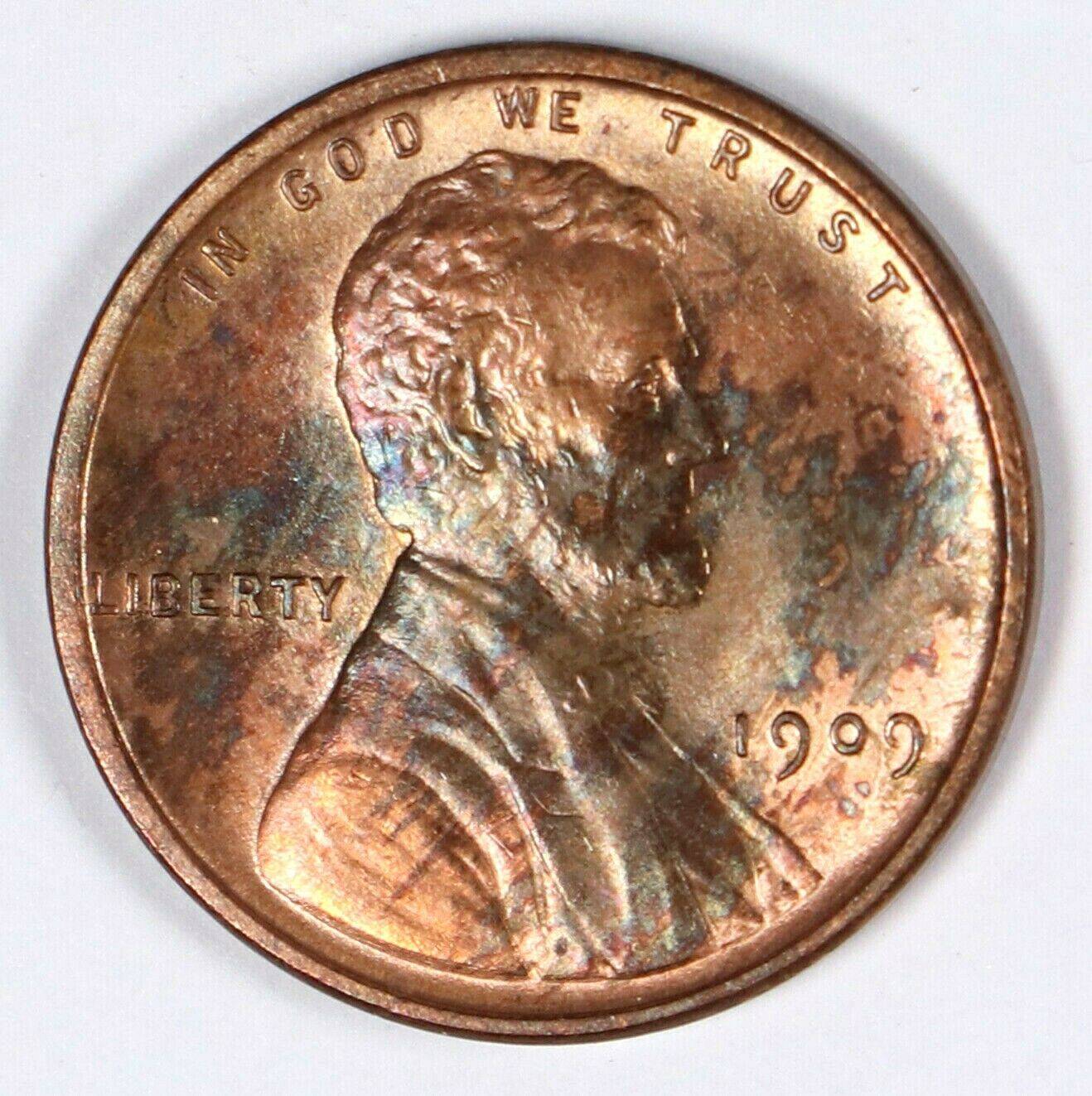 1909-VDB-Penny.--Toning-Or-Stain?