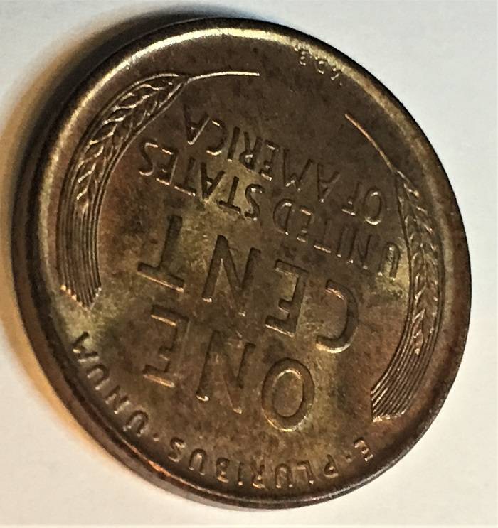1909-VDB-Penny.--Toning-Or-Stain?