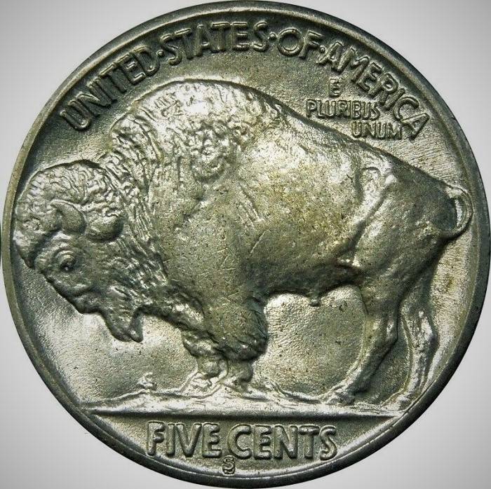 1936-S/S-Buffalo/Indian-Nickel.-FS-501?--Very-Nice-Example.