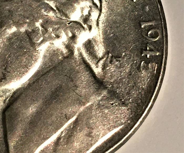 1945-S-Jefferson-Nickel.--Question-On-Obverse-Date-Area