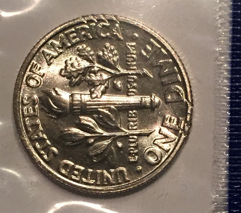 1998-P-Roosevelt-Dime-In-Cello.--Mint-Error/Damage?