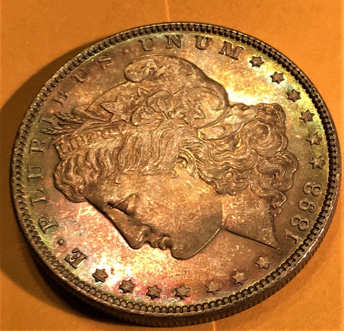 1898-Morgan-Dollar-Toned-Beautifully-Imo.--Grade/Comments