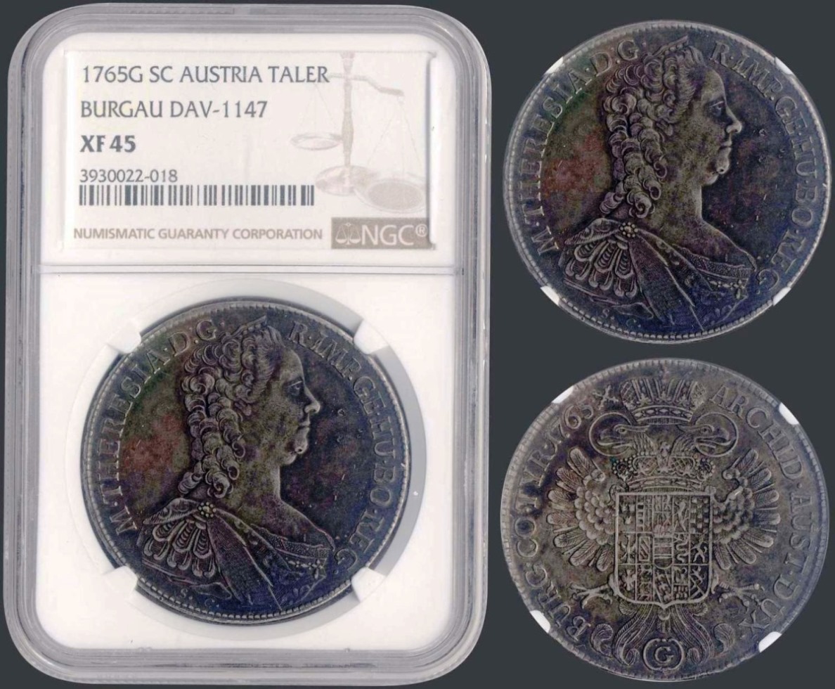 Austrian-States-Burgau-1765-Thaler