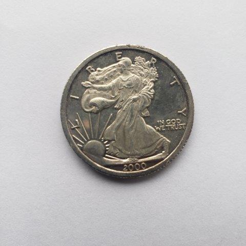 2-Sided-American-Eagle-2000-Gold-And-Silver