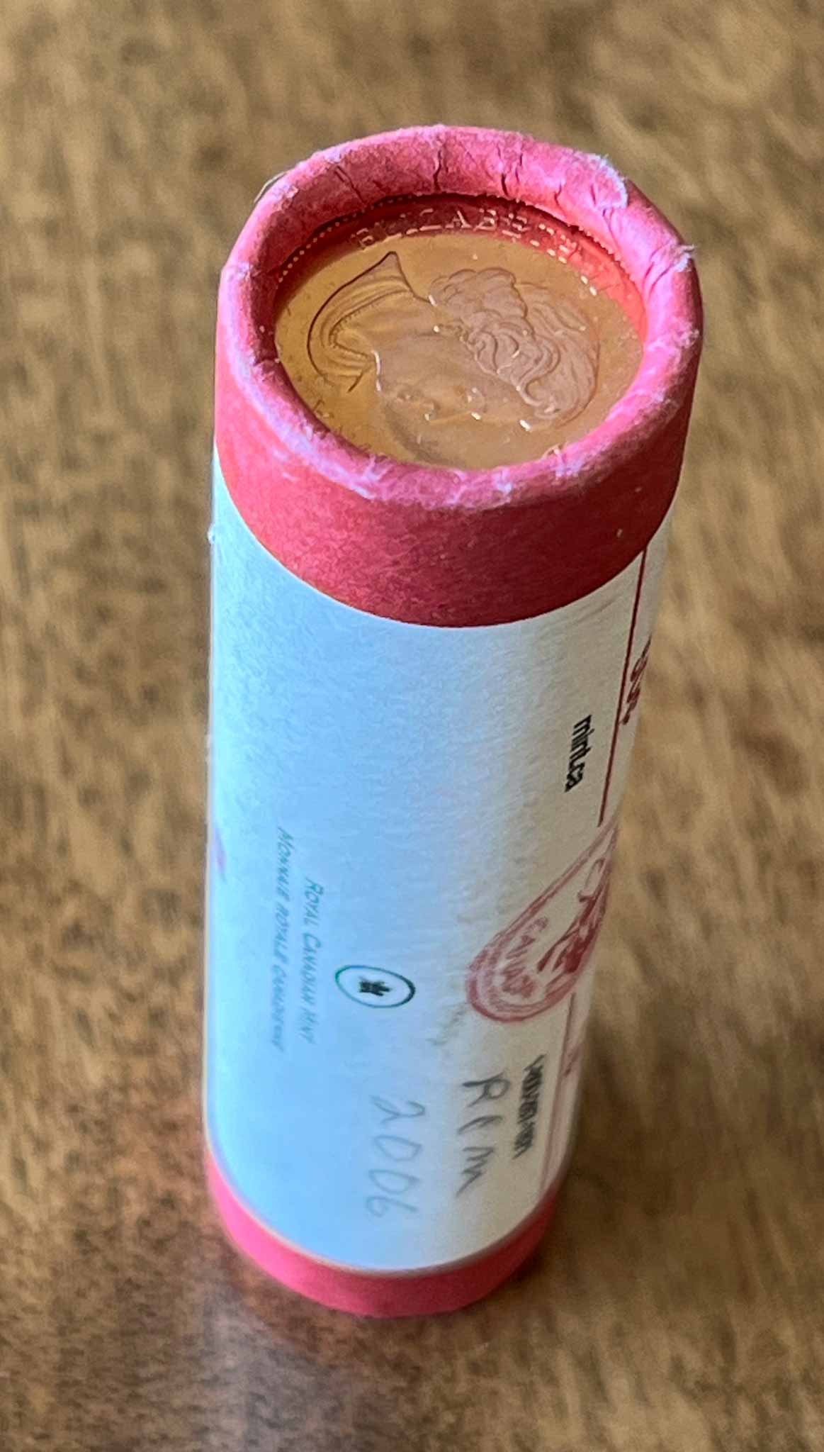 Shotgun-RCM-Roll-Of-Pennies-With-Mint-Mark-And-No-Mint-Mark
