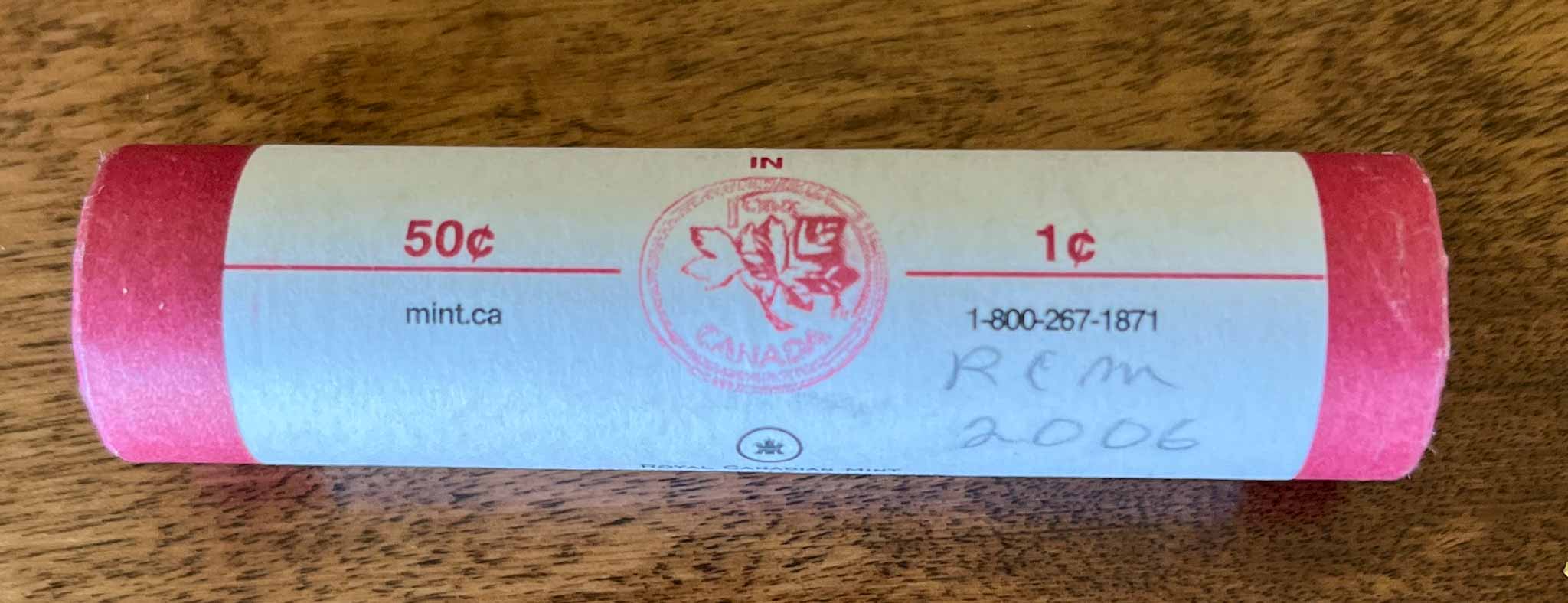 Shotgun-RCM-Roll-Of-Pennies-With-Mint-Mark-And-No-Mint-Mark