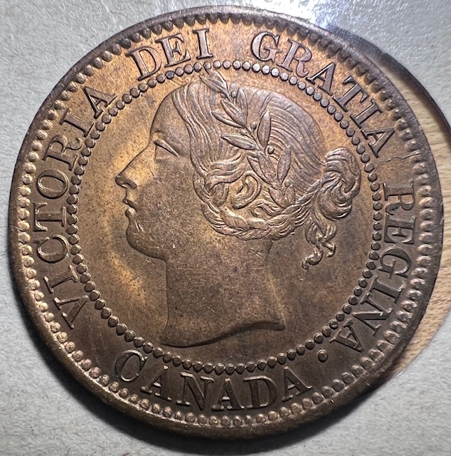 1859-Large-Cent-Haxby-Pc59-142-With-Lots-Of-Die-Cracks