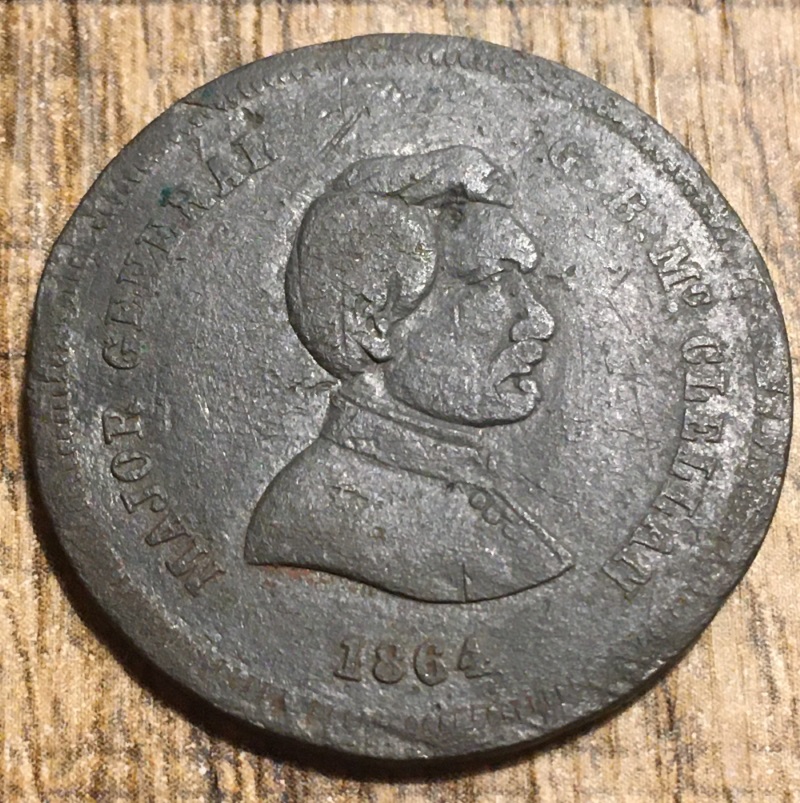 1864-Mc-Clellan-Token