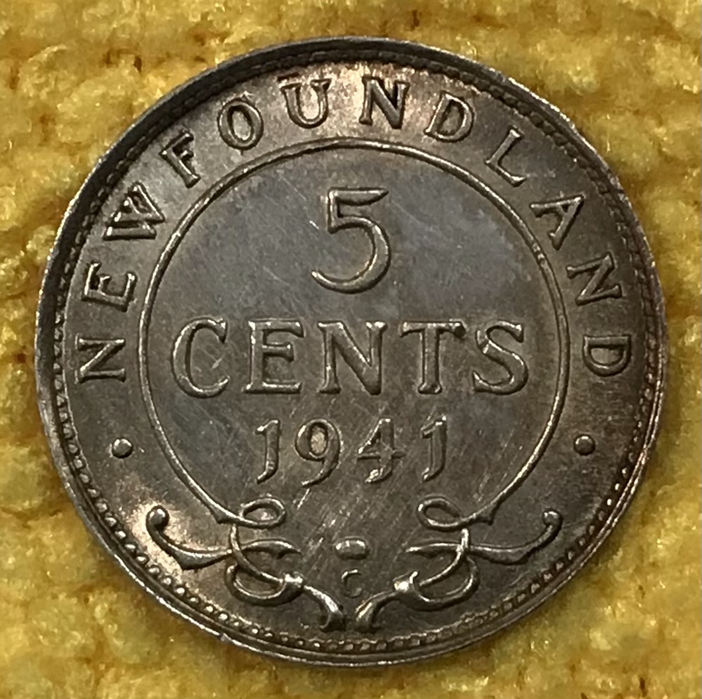 1941-Newfoundland-5-Cent-Grade-Help