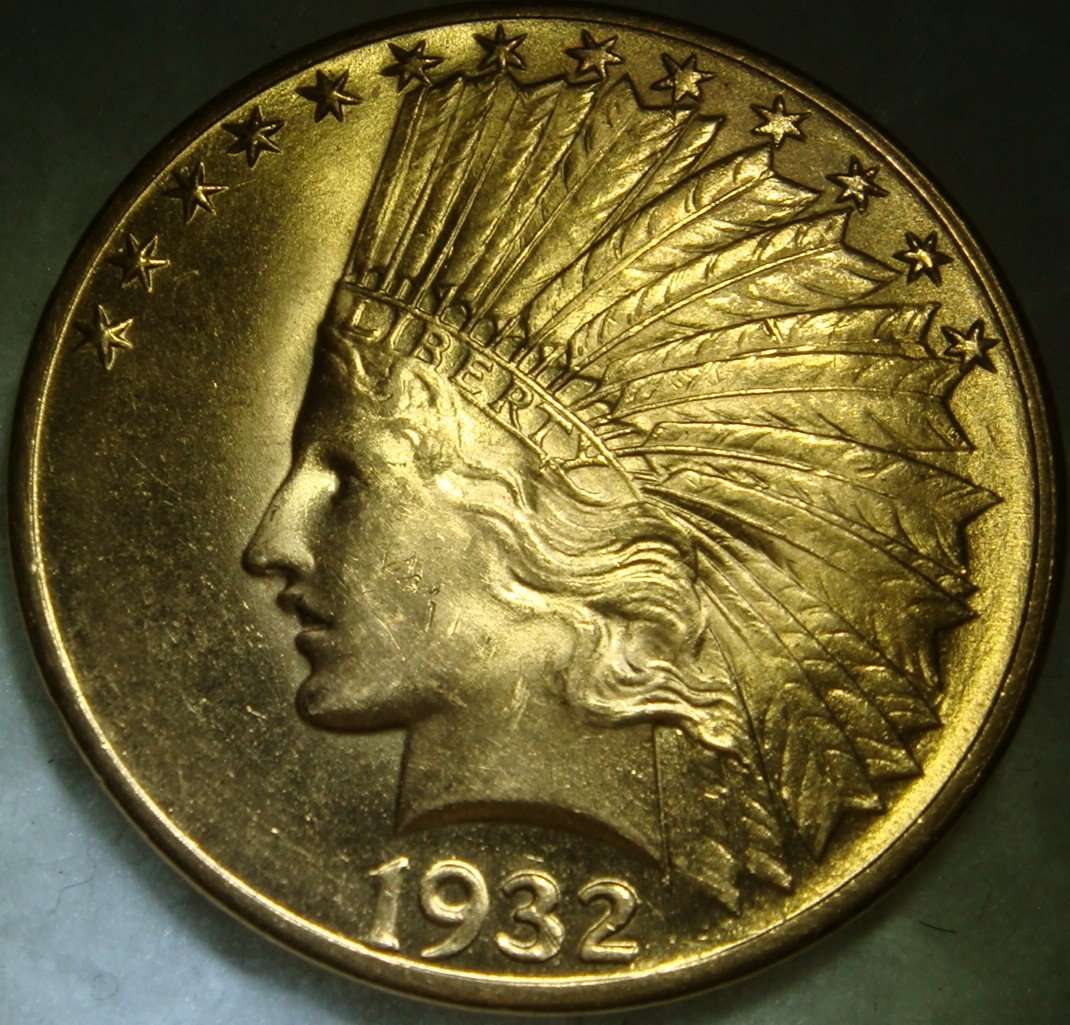 1932-$10-Indian-Head-Gold-Eagle---Grade-Please