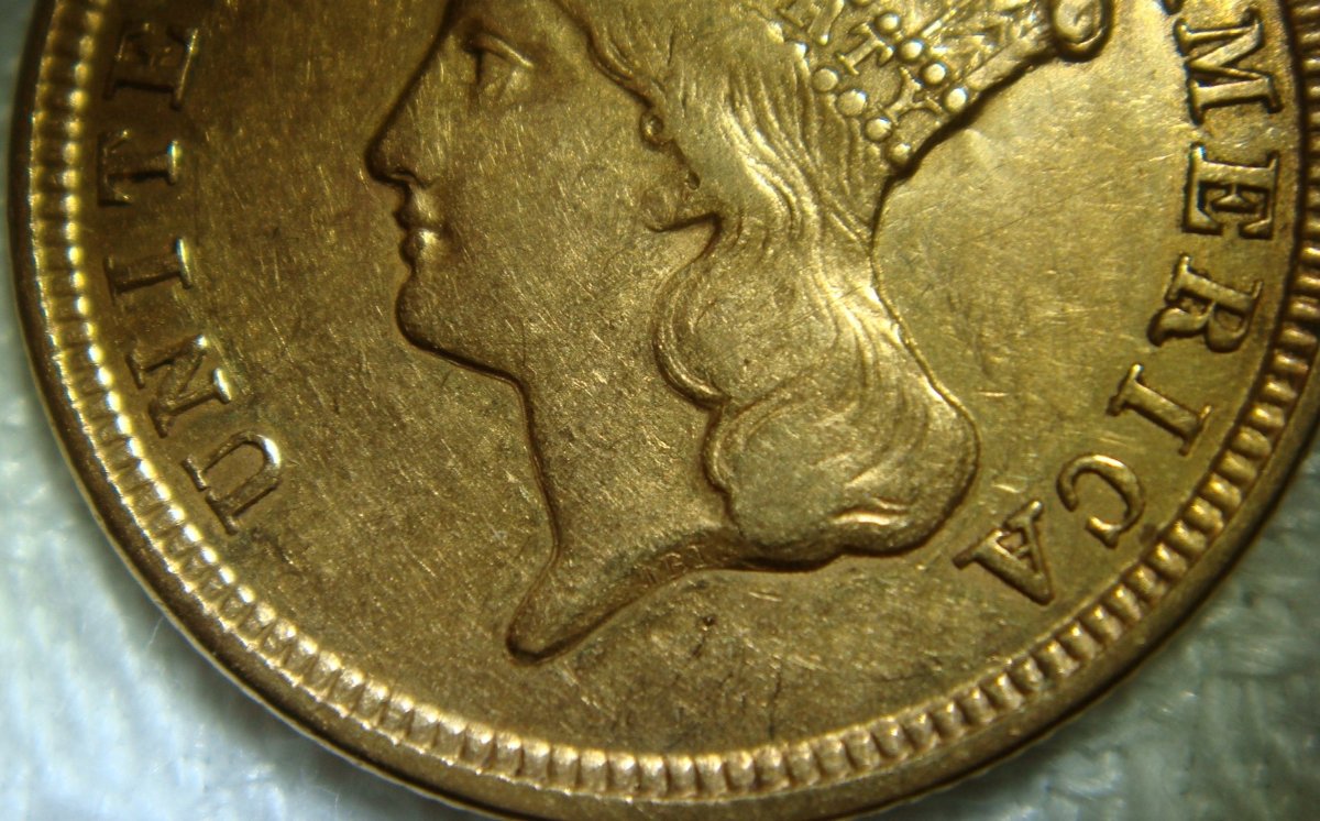 1854-Three-Dollar-Gold-Indian-Princess-Head-For-Grade-Opinions