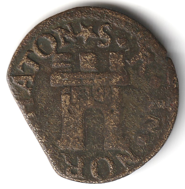 Small-Unidentified-Copper-15mm-Id:-British/Northhampton-Farthing-Token