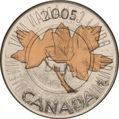 2005-Royal-Canadian-Maple-Leaf-Mint-Token-/-Strong-Die-Clash