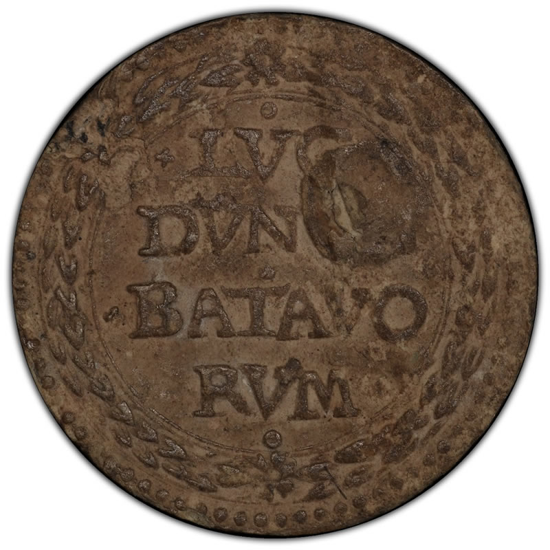 Rare-1574-Paper-Siege-Coin-Severely-Damaged-By-PCGS-During-Certification