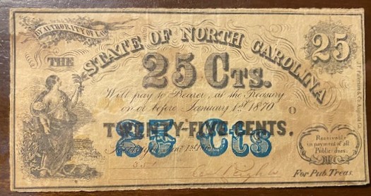 North-Carolina-1870-25cts-Paper