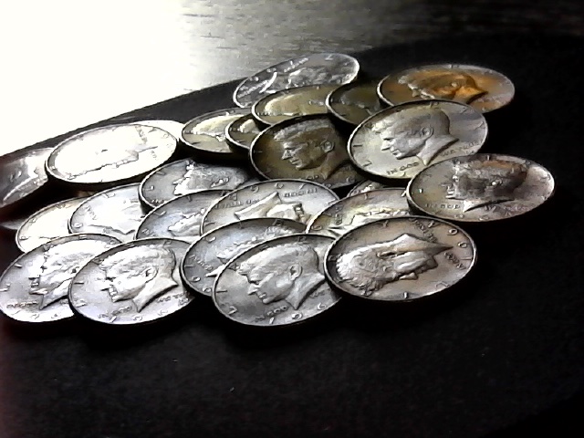 1964-Kennedy-Half-Uncirculated-Roll-All-With-Harsh-Polish-Lines