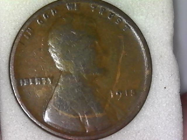 Various-Wheat-Cents.-Can-Someone-Explain-The-Gold-Lines-Please?