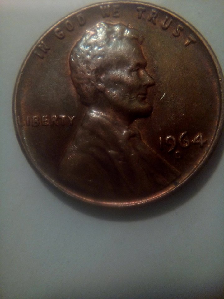 1964-D-Lincoln-Cent-Double-Die-Obverse-And-A-Possibly-4-Next-To-Lincolns-Face