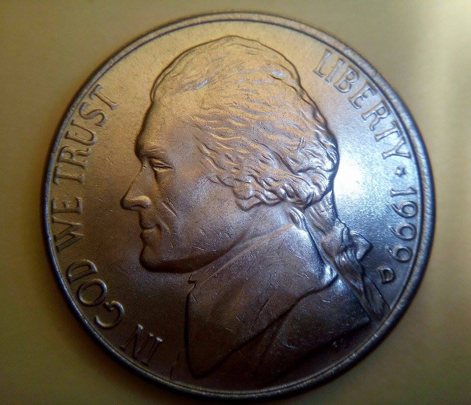 1960-Jefferson-Nickel-And-1999-D-Jefferson-Nickel-With-No-Eye-.