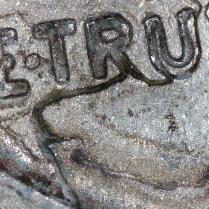 1941-D-Mercury-Dime-Shattered-Die-With-Extensive-Bi-Level-Die-Cracks?