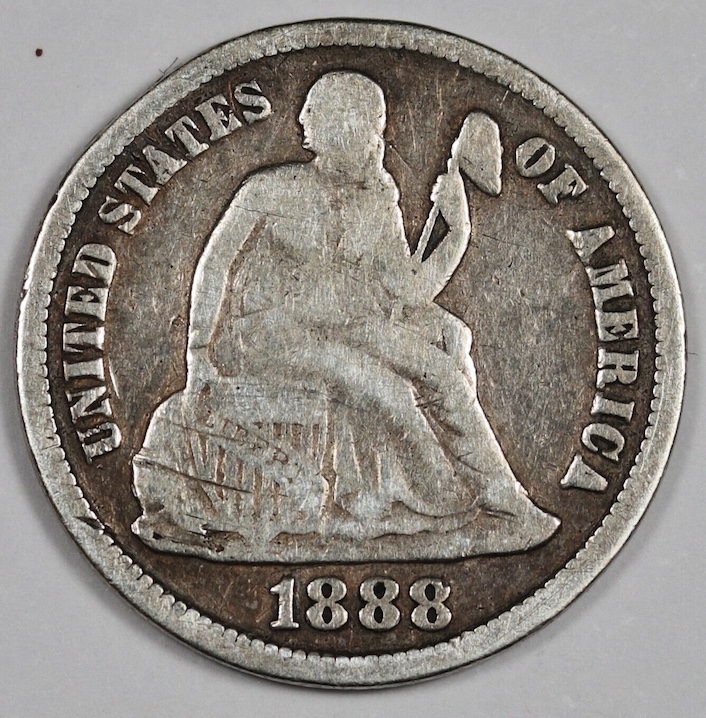 1888-S-Seated-Liberty-Dime---19th-Century-Welding-Experiment-Or?