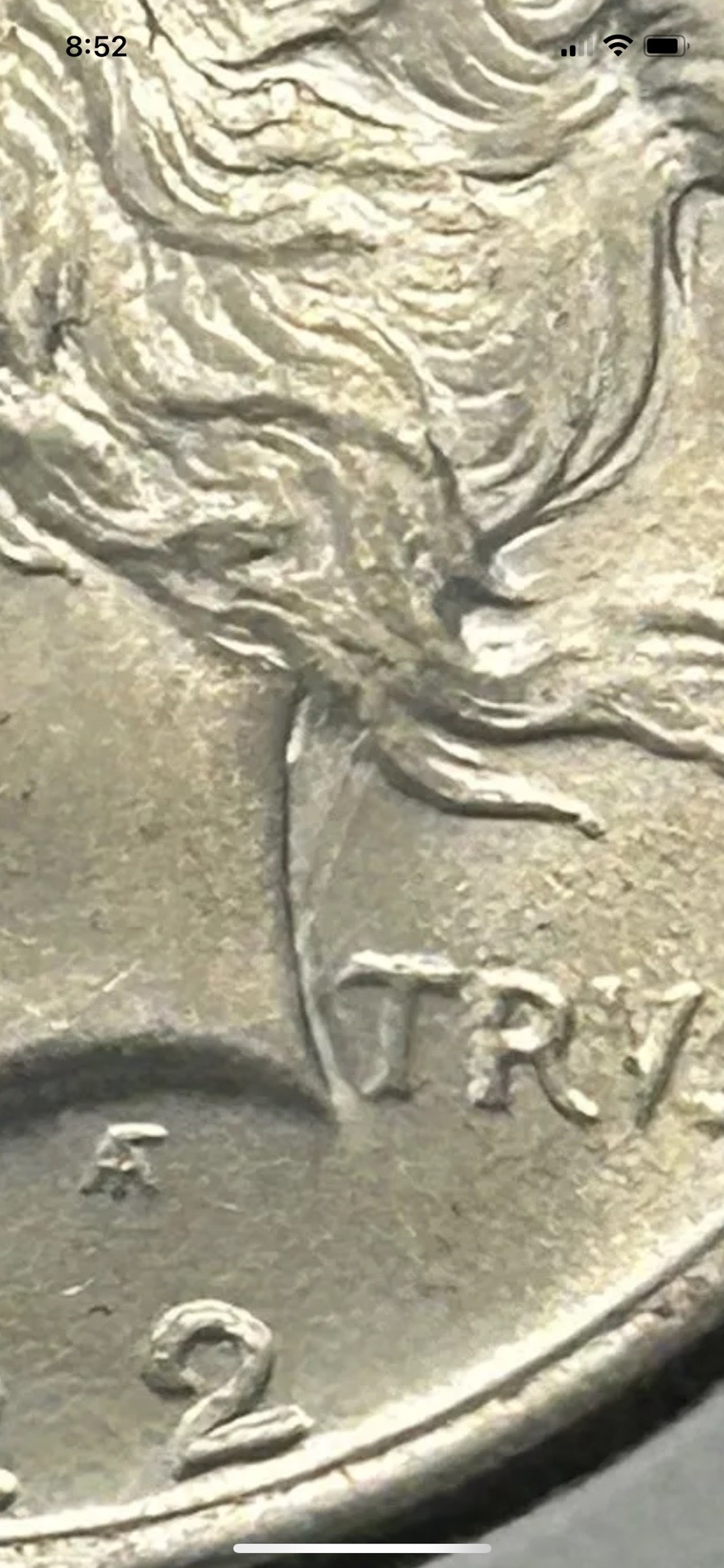 1922-P-Peace-Dollar.-Maybe-Clash-Obv.-N-And-Extended-Stem-Die-Break