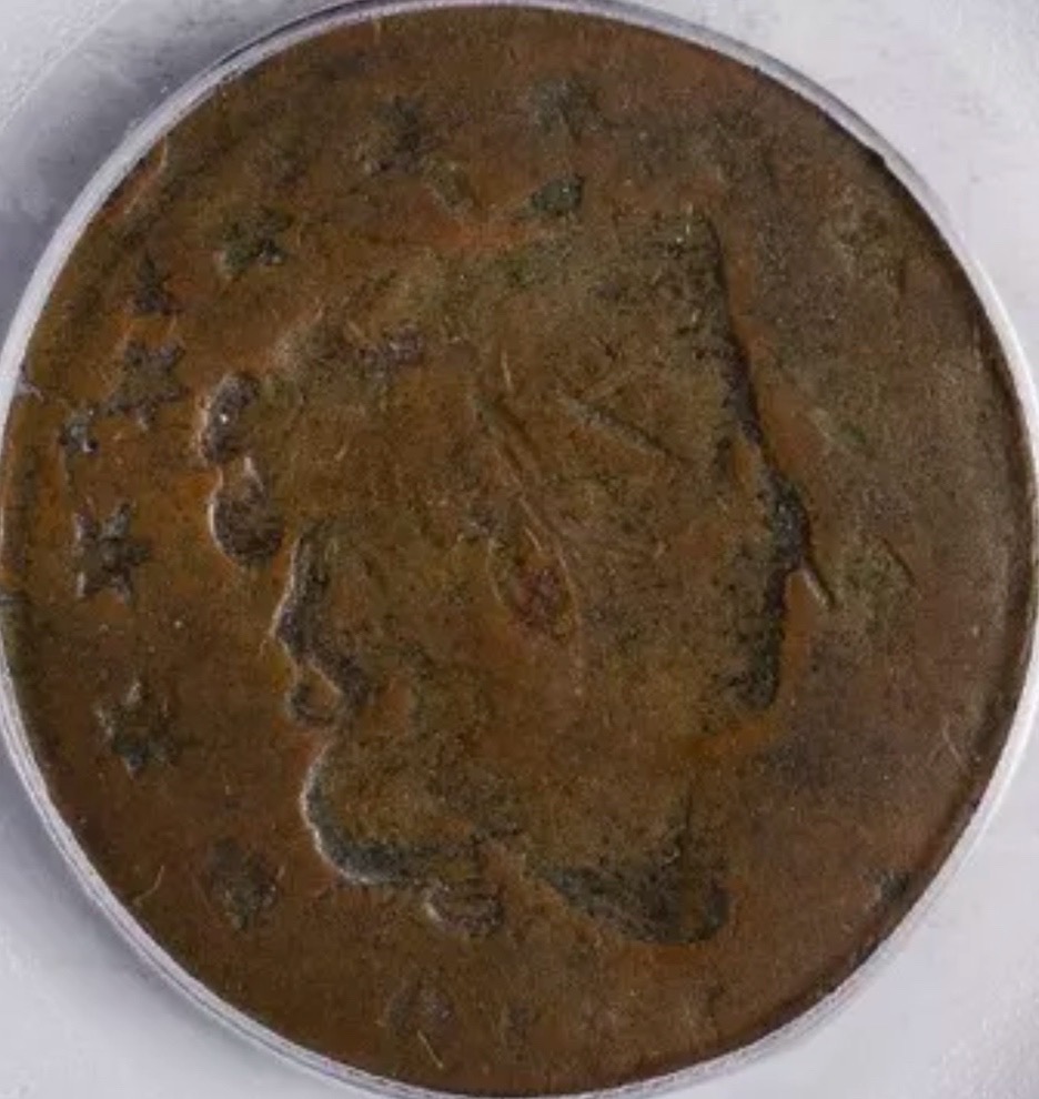 181?-Large-Cent-With-Both-OBV-And-REV-Mirror-Images