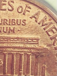 1959-Lincoln-Memorial-Cent---Reverse-Column-Missing