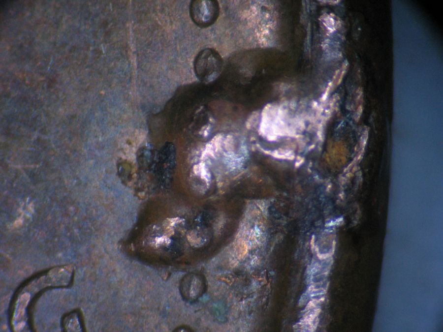 2007-Canadian-1-Cent-With-Multiple-Rim-Die-Breaks-With-Cuds