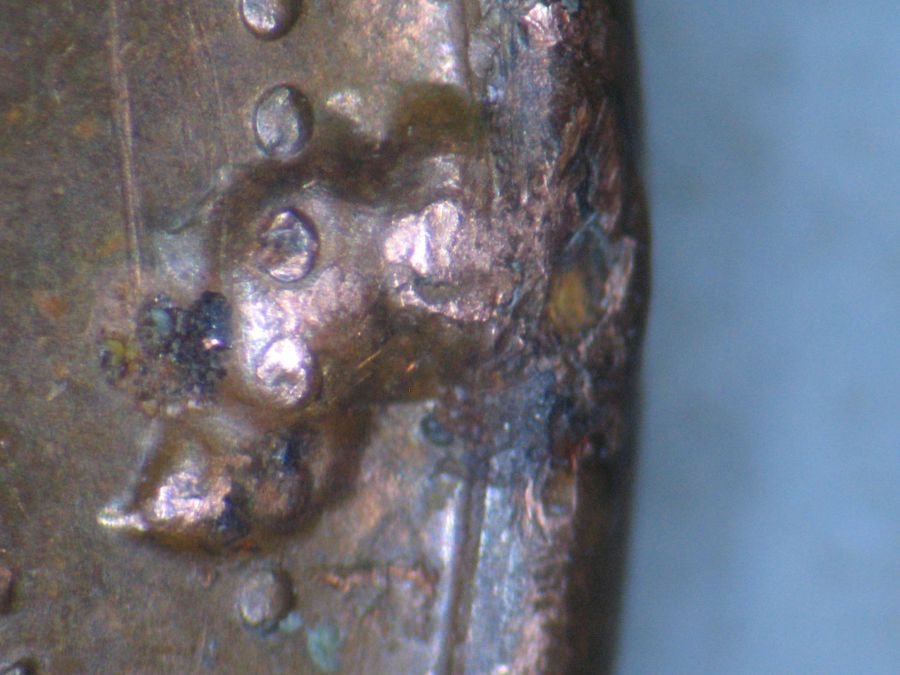 2007-Canadian-1-Cent-With-Multiple-Rim-Die-Breaks-With-Cuds