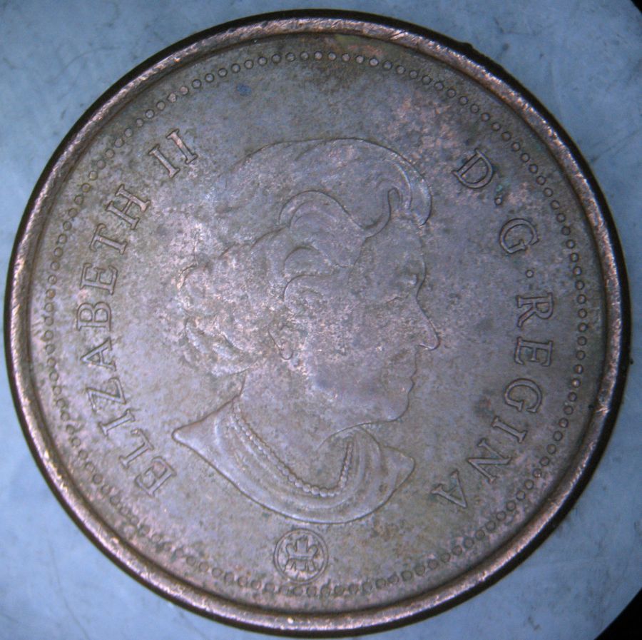 2007-Canadian-1-Cent-With-Multiple-Rim-Die-Breaks-With-Cuds
