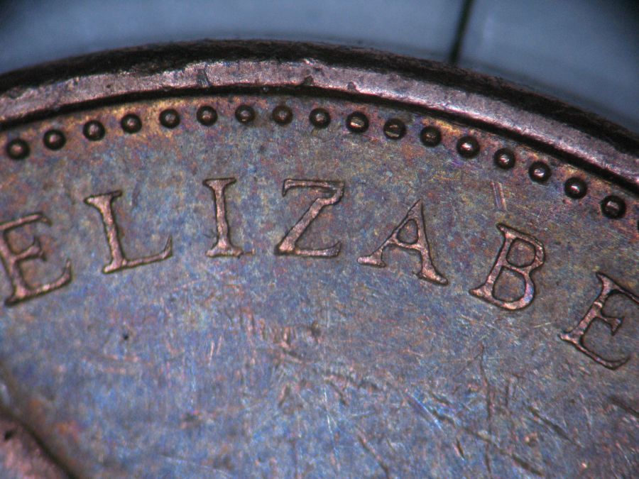 1977-Canadian-1-Cent-With-A-Impact-Z-Goose-Necked-In-Elizabeth