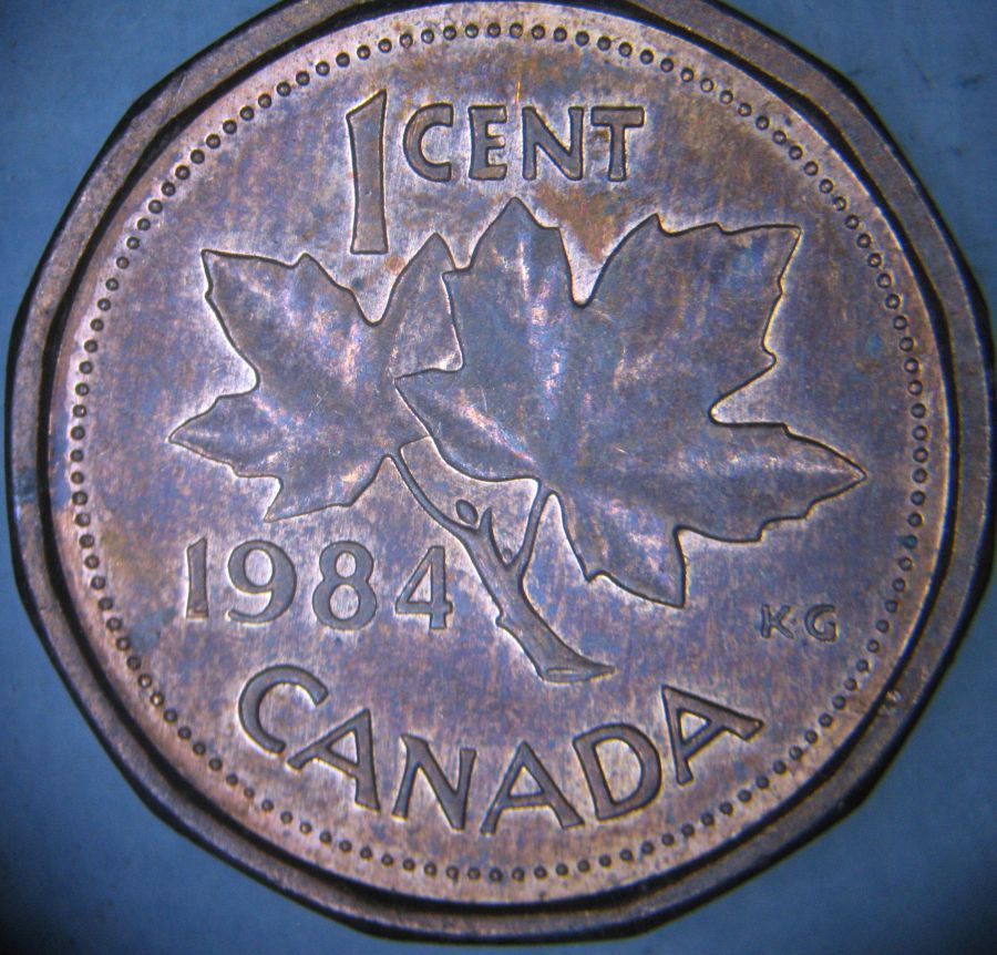 1984-Canadian-1-Cent----Near-And-Far-Beads-On-The-Reverse----Is-It-A-New-Variety