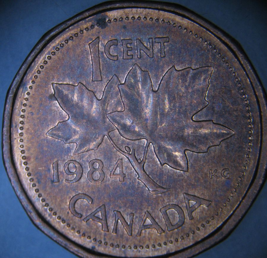 1984-Canadian-1-Cent----Near-And-Far-Beads-On-The-Reverse----Is-It-A-New-Variety