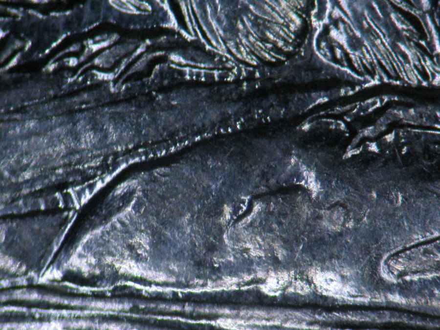 1965-Canadian-5-Cent---Double-Die-5-With-And-Amazing-Network-Of-Lathe-Lines