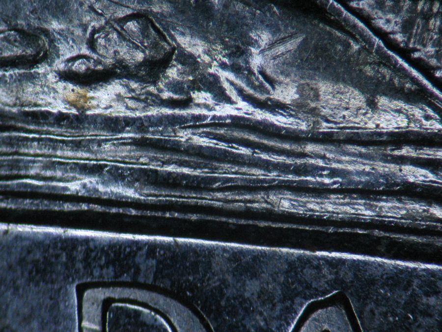 1965-Canadian-5-Cent---Double-Die-5-With-And-Amazing-Network-Of-Lathe-Lines