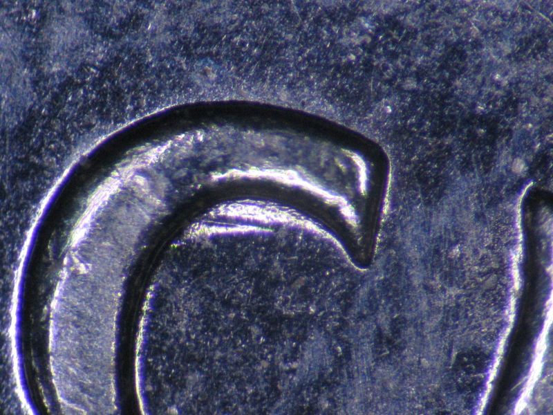 1965-Canadian-5-Cent---Double-Die-5-With-And-Amazing-Network-Of-Lathe-Lines