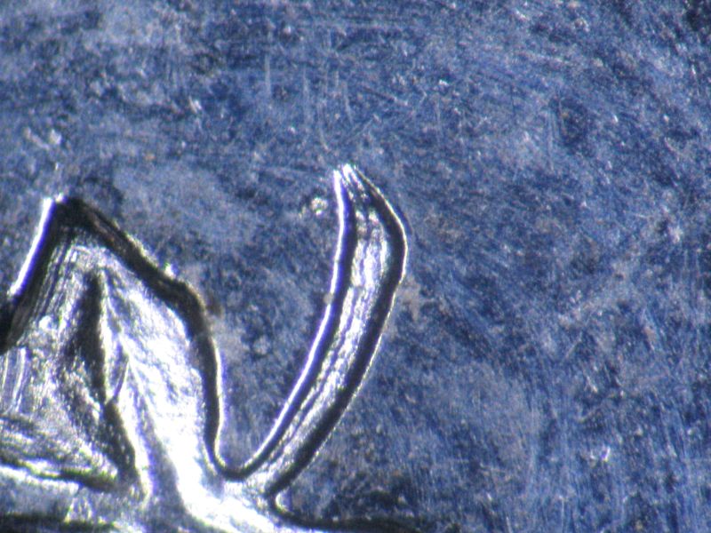 1965-Canadian-5-Cent---Double-Die-5-With-And-Amazing-Network-Of-Lathe-Lines