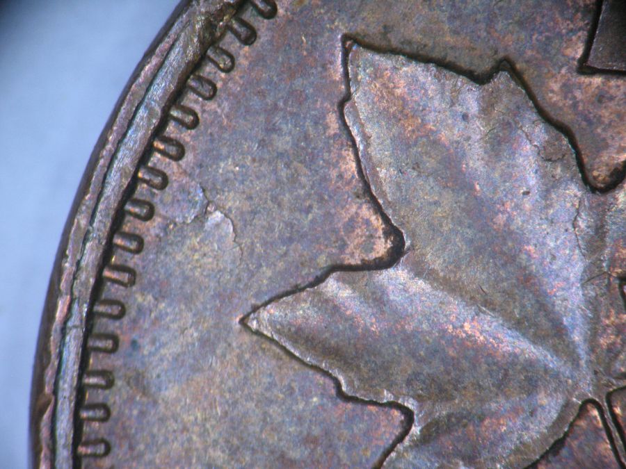 1971-Canadian-1-Cent---Pair-Of-Matching-Planchet-Flaws---Ragged-Clips